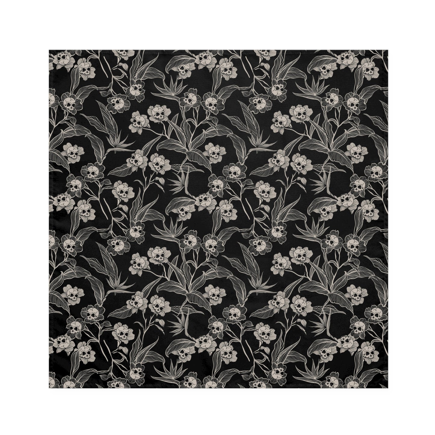 Gothic Floral Cloth Napkins - 4pc - Red Finch Creations