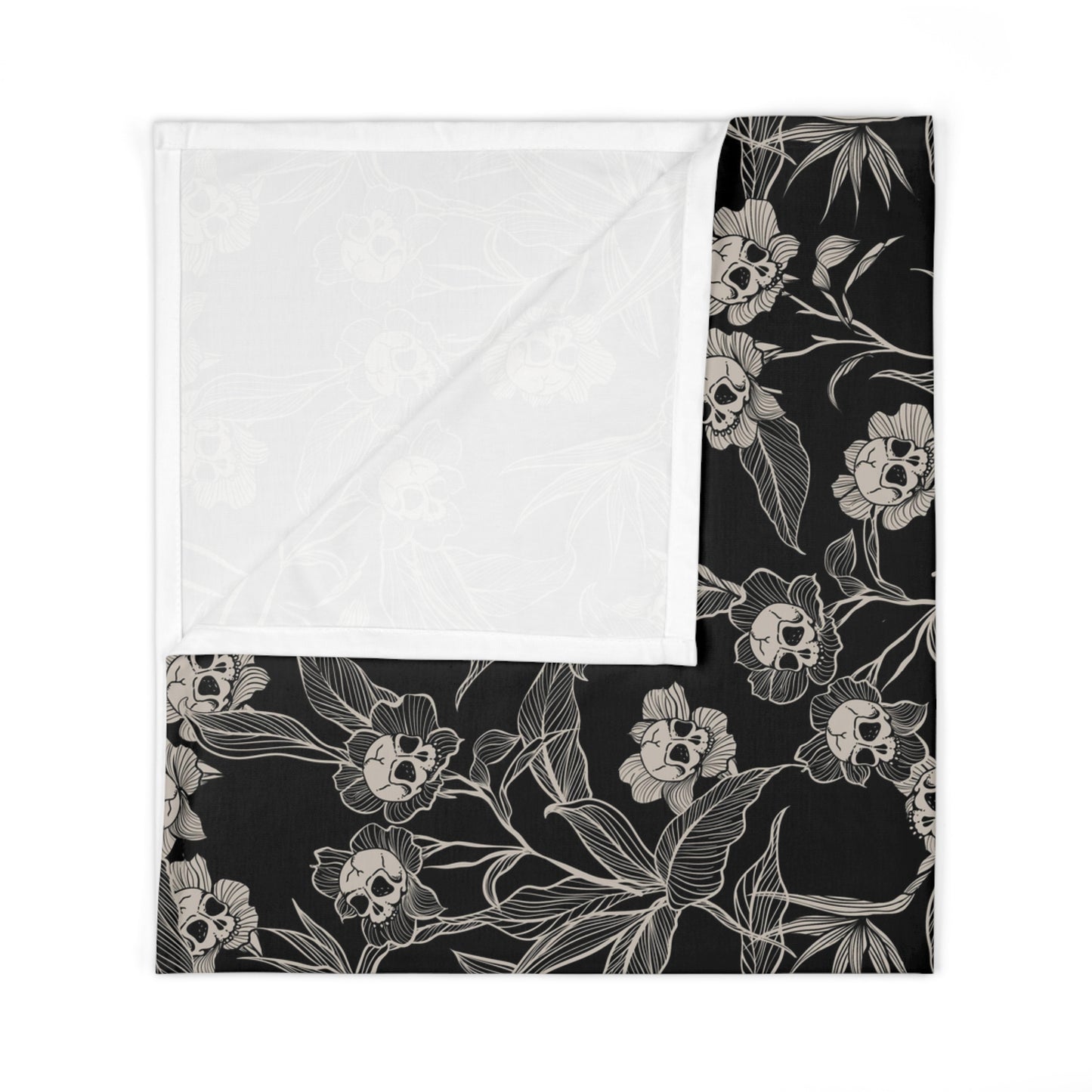 Gothic Floral Baby Swaddle Blanket - Red Finch Creations