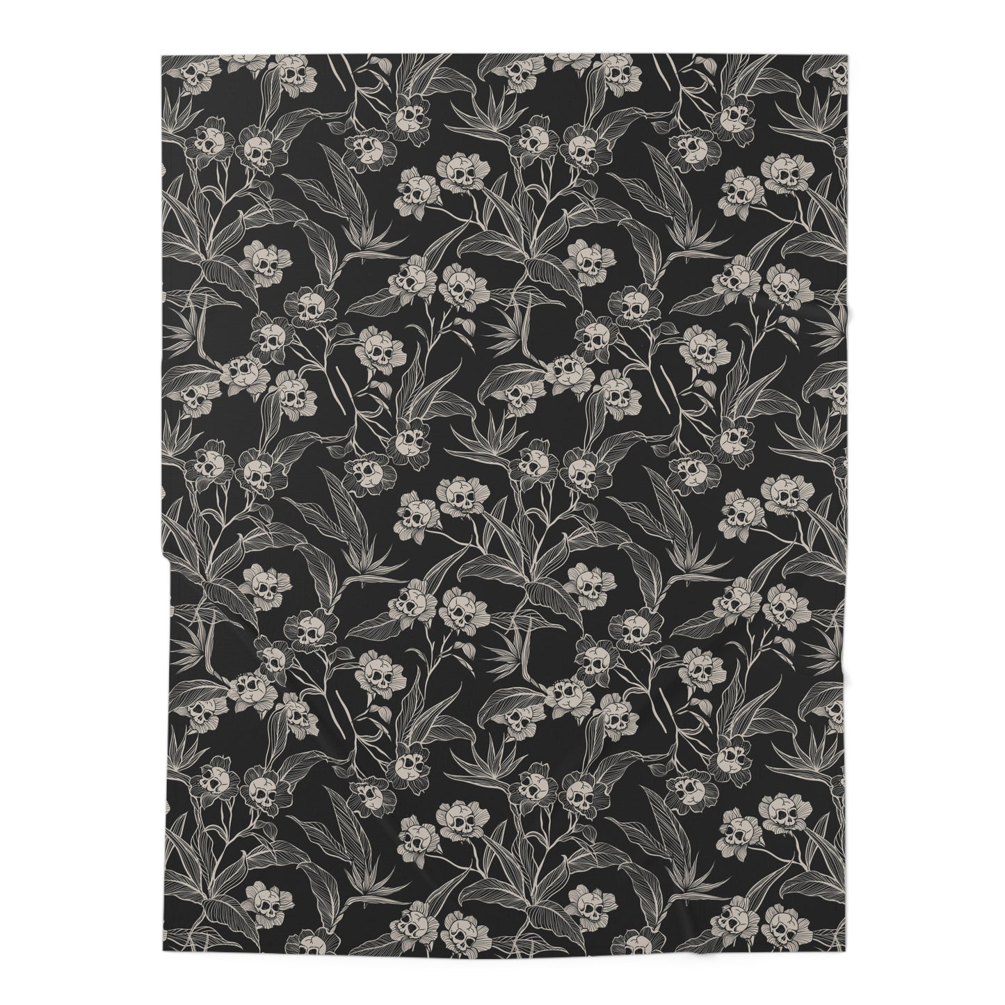 Gothic Floral Baby Swaddle Blanket - Red Finch Creations