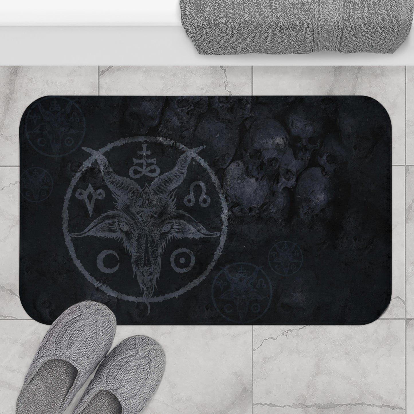 Sigil of Baphomet Bath Mat - Red Finch Creations