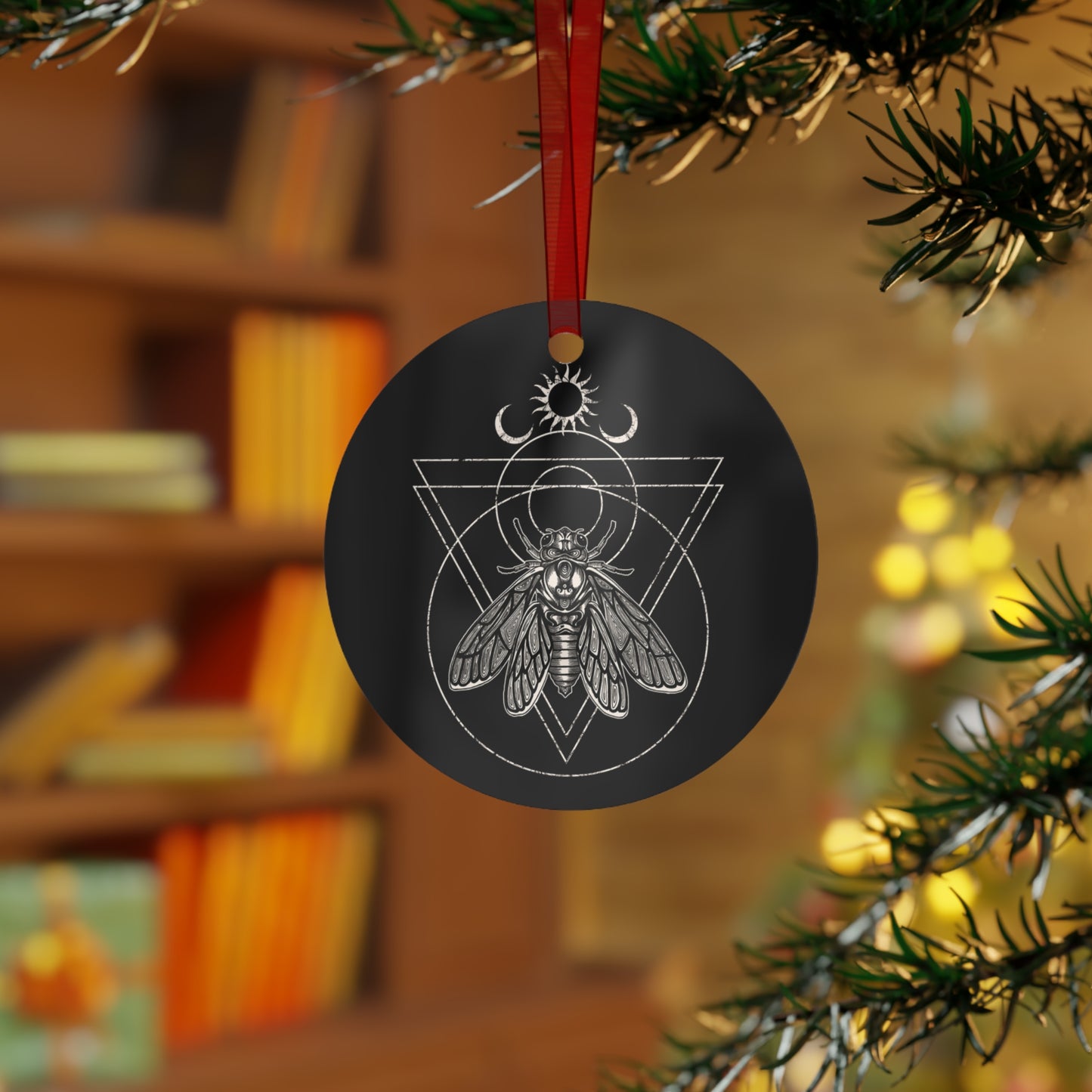 Occult Cicada Aluminum Ornament
