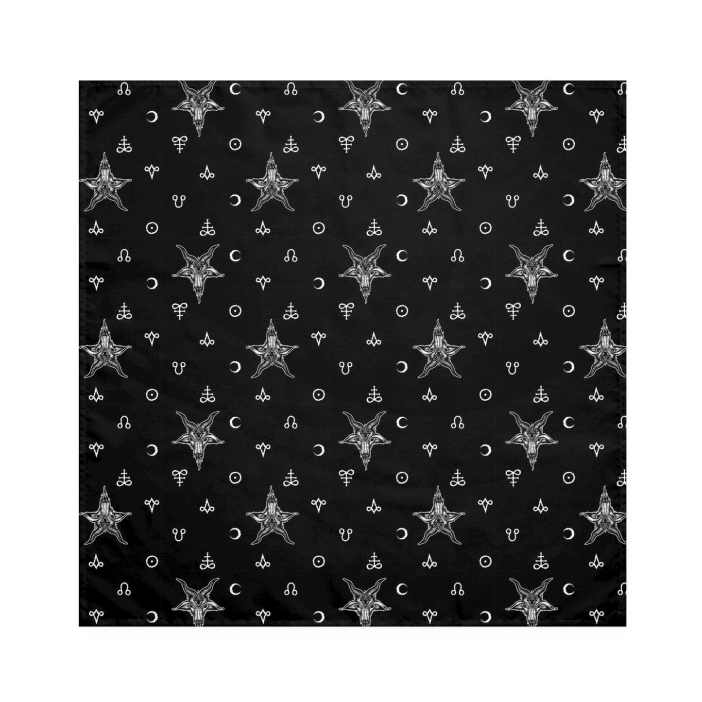 Satanic Elements Cloth Napkins - Black - Red Finch Creations