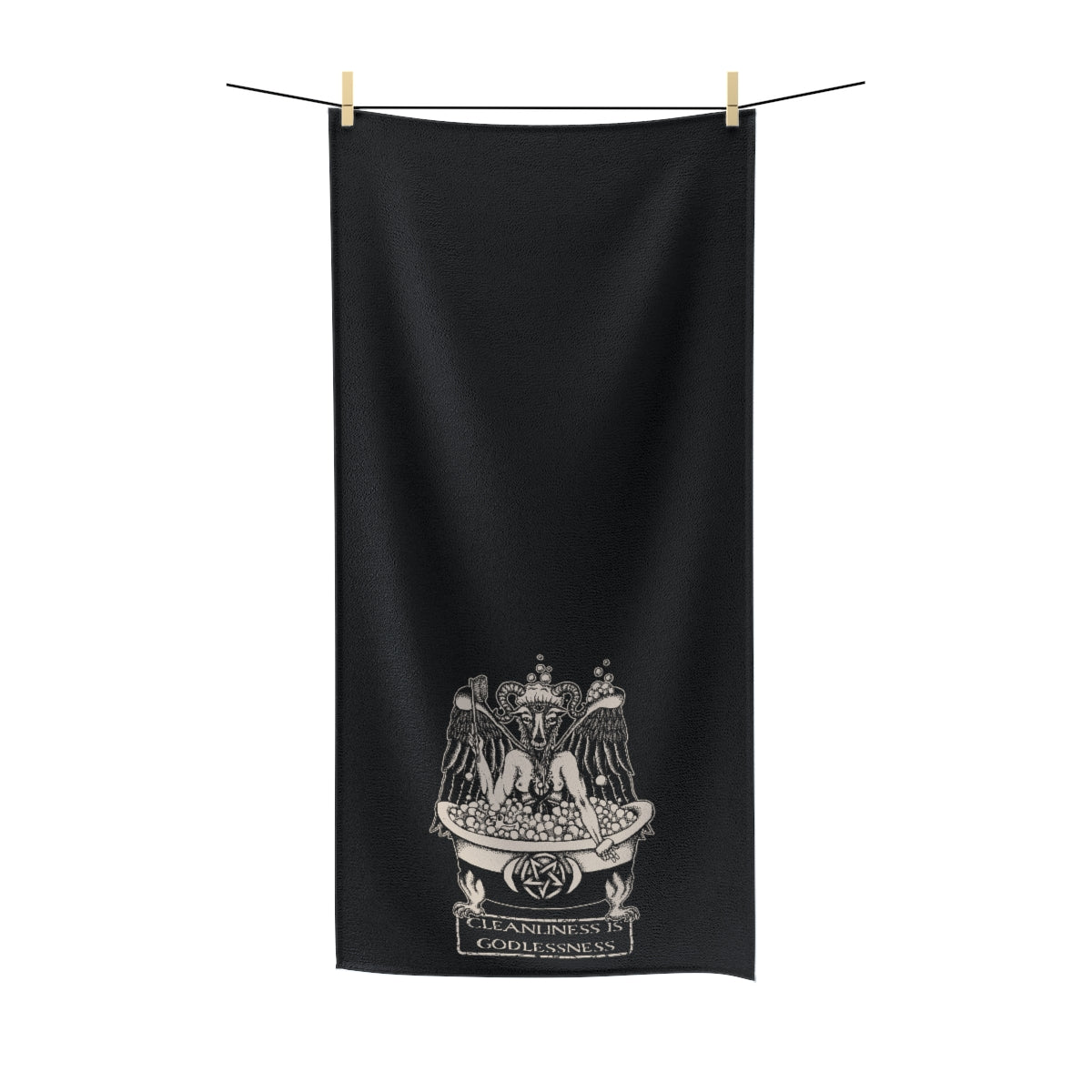 Bathomet Hand Towel Satanic Design