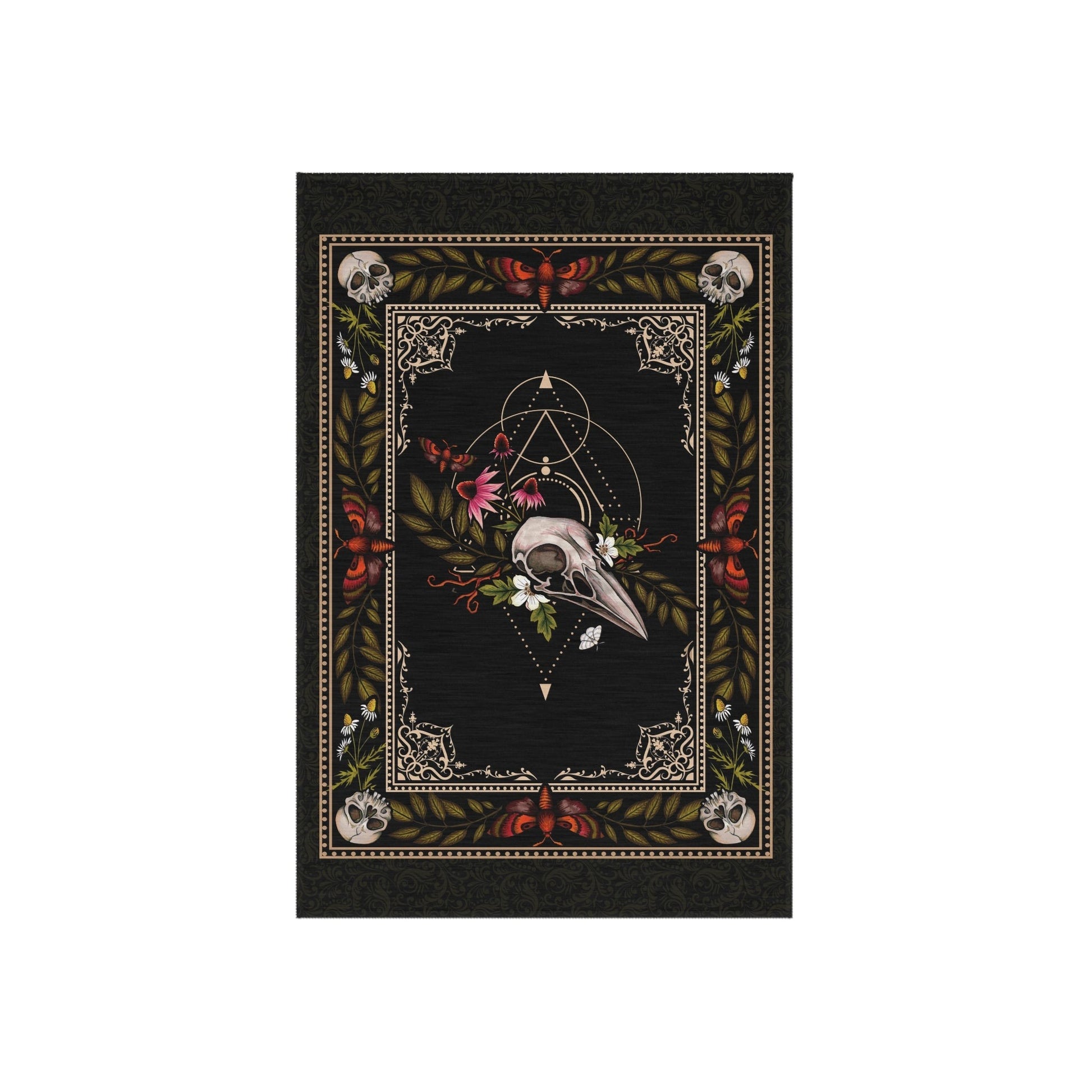 Dark Cottagecore Indoor/Outdoor Rug - Red Finch Creations