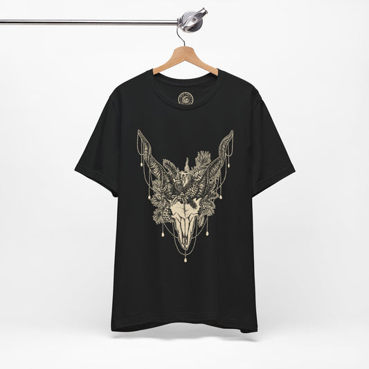 Gothic Yule Goat Unisex T-shirt - Black