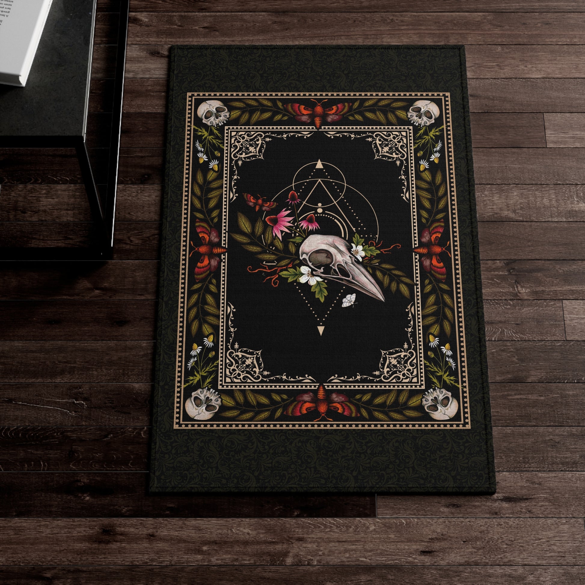 Dark Cottagecore Indoor/Outdoor Rug - Red Finch Creations