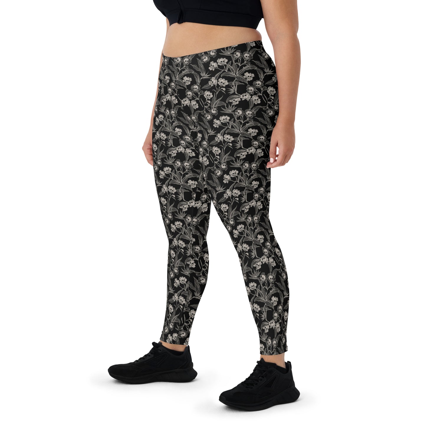Gothic Floral Leggings - Red Finch Creations