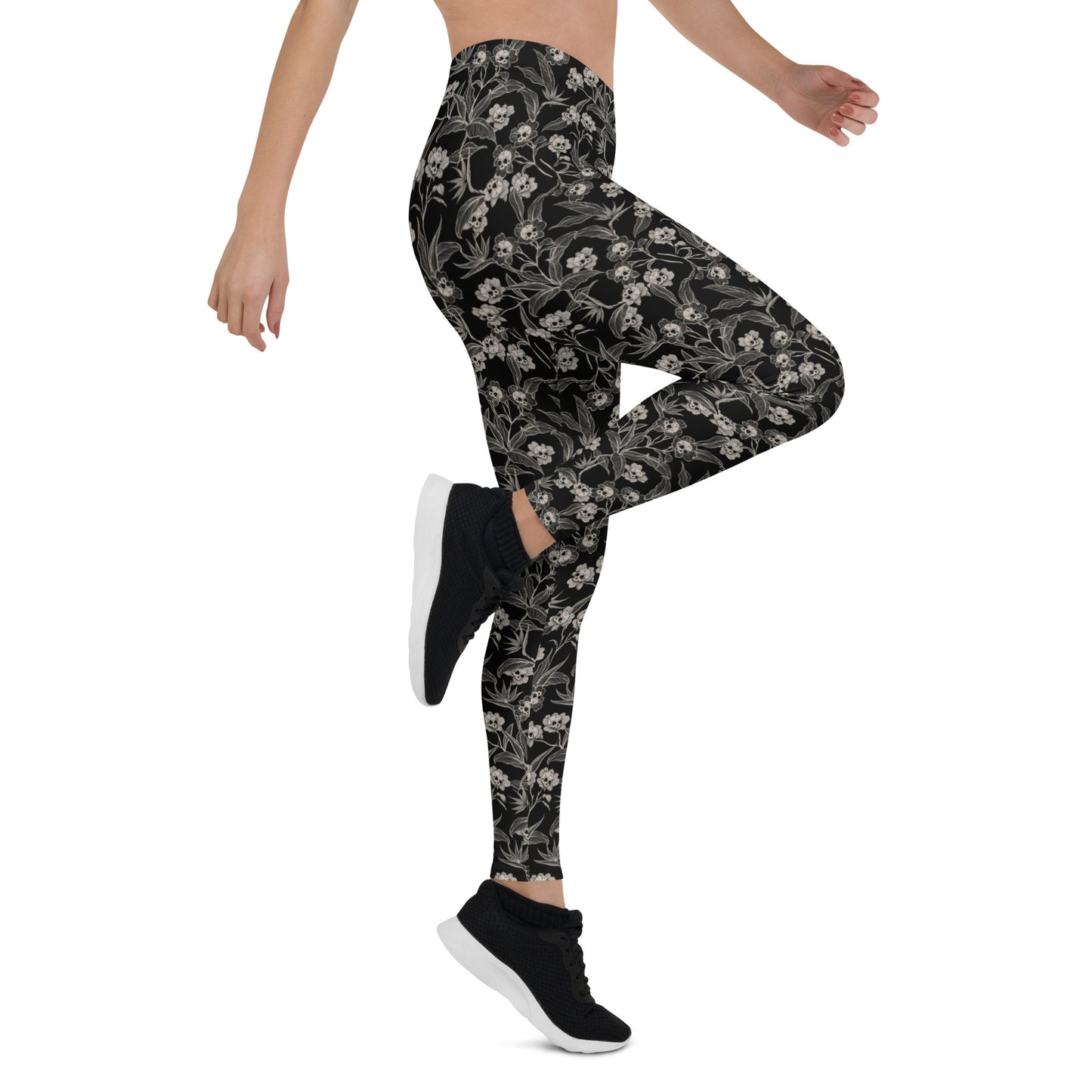 Gothic Floral Leggings - Red Finch Creations