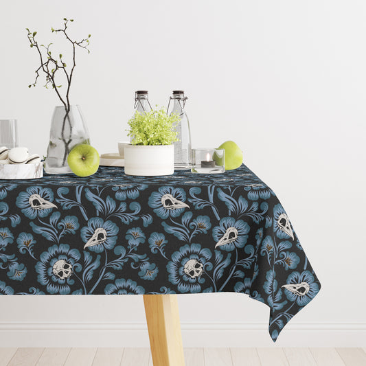 Gothic Victorian Tablecloth - Blue