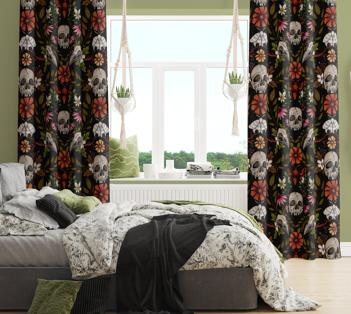 Enchanted Forest Window Curtain (1 Piece) - Red Finch Creations