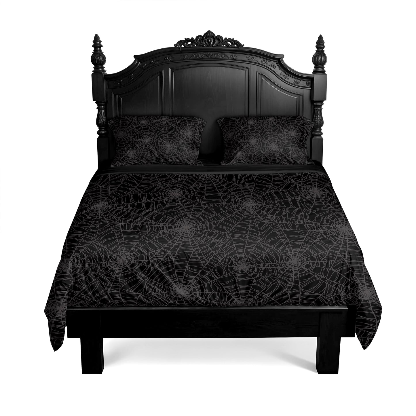Dark Spider Web 3-Piece Bedding Set