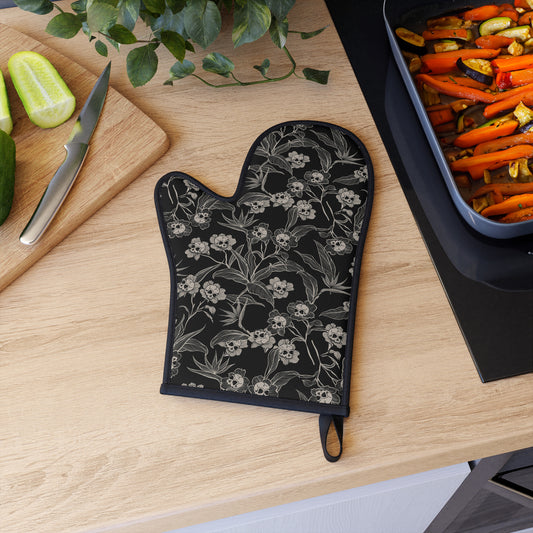 Gothic Floral Oven Glove