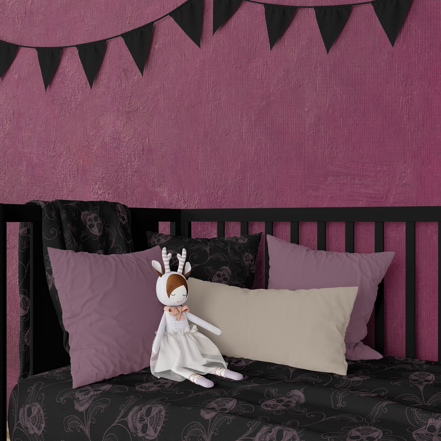Gothic Nursery Decor for Baby Bats - Red Finch Creations