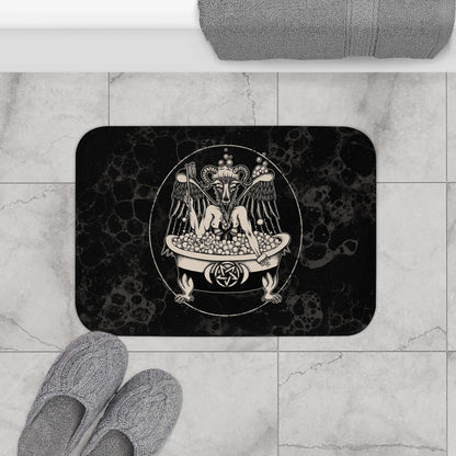 Bathomet Funny Occult Bath Mat - Red Finch Creations