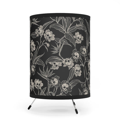 Gothic Floral Tripod Lamp, US/CA plug - Red Finch Creations