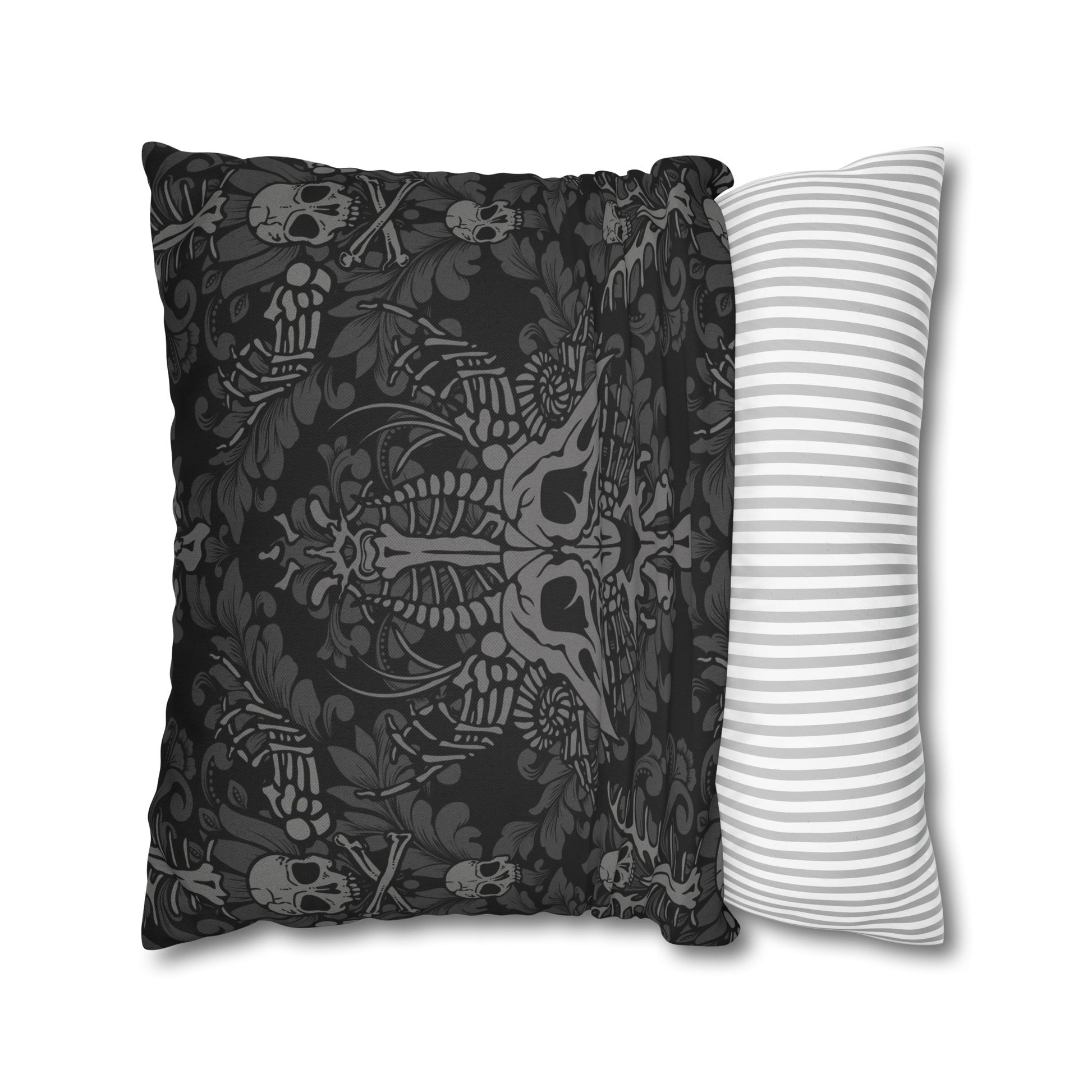 Damask Bones Square Throw Pillowcase - Red Finch Creations