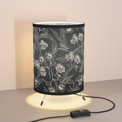 Gothic Floral Tripod Lamp, US/CA plug - Red Finch Creations