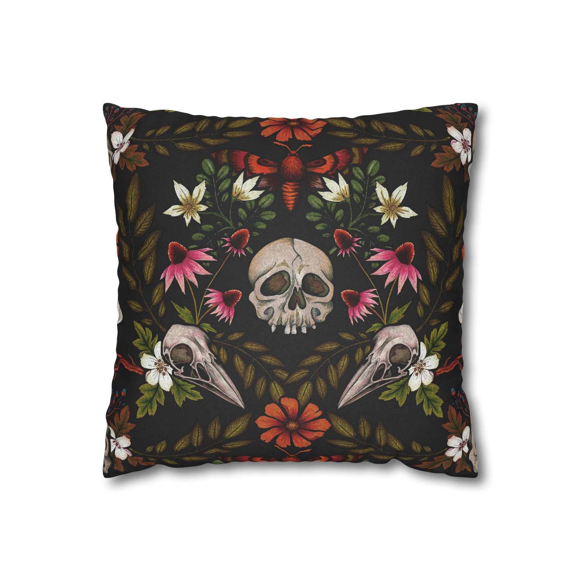 Enchanted Forest Faux Suede Throw Pillow Case - Red Finch Creations