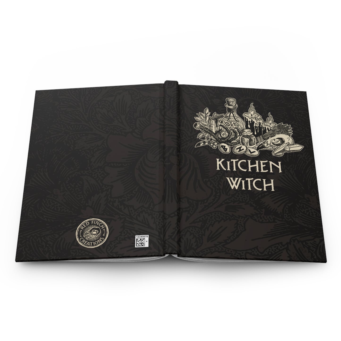 Kitchen Witch Recipe Book or Dream Journal - Red Finch Creations