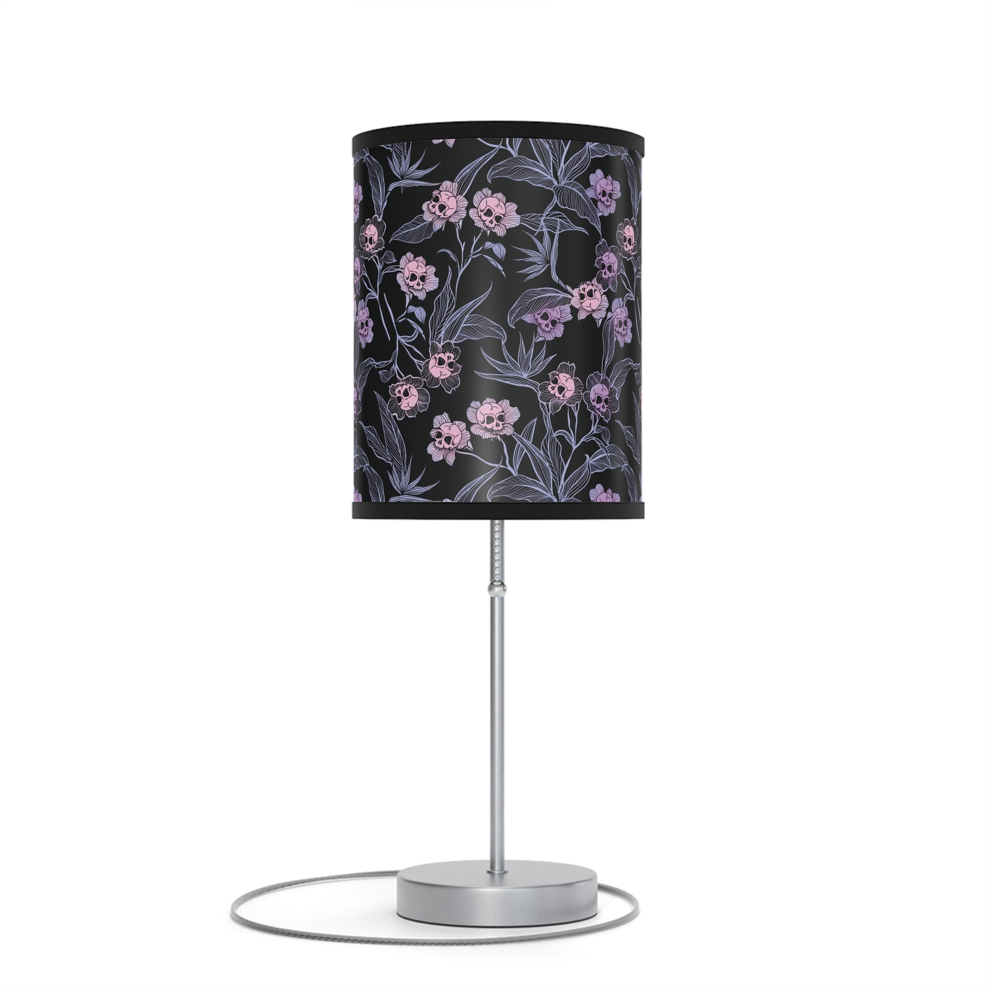 Pastel Goth Floral Stand Lamp, US|CA plug - Red Finch Creations