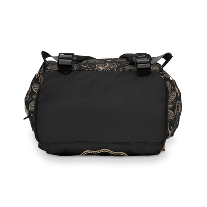Occult Cicada Multifunctional Diaper Backpack - Red Finch Creations