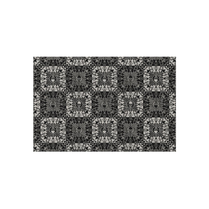 Gothic Checkered Indoor/Outdoor Area Rug - Red Finch Creations