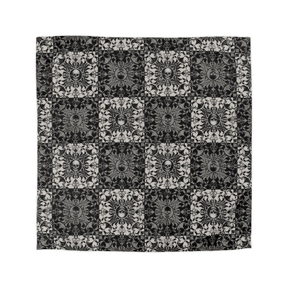 Gothic Checkered Microfiber Duvet Cover - Red Finch Creations