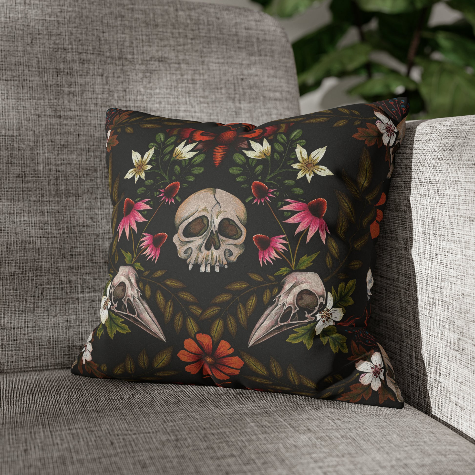 Enchanted Forest Faux Suede Throw Pillow Case - Red Finch Creations