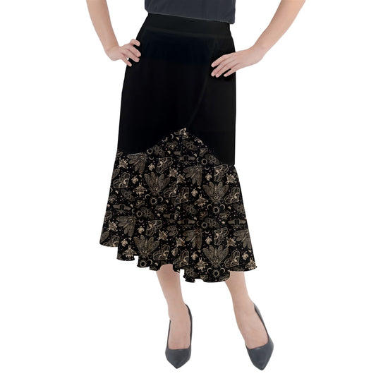 Witchy Cicada & Moth Mermaid Skirt - Red Finch Creations