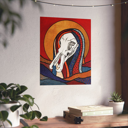 Dead Saints: Platypus Skull- Fine Art Matte Print - Red Finch Creations