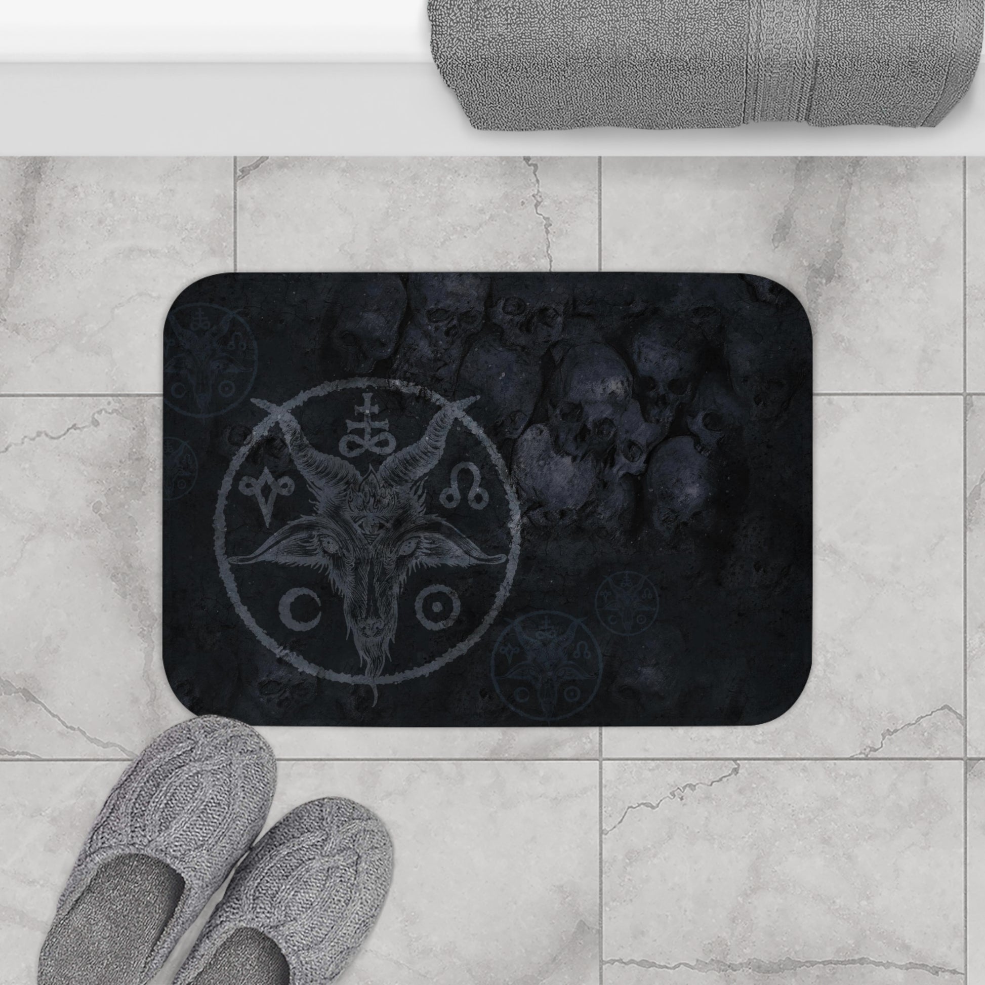 Sigil of Baphomet Bath Mat - Red Finch Creations