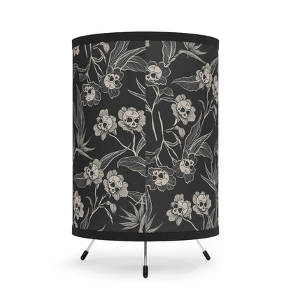 Gothic Floral Tripod Lamp, US/CA plug - Red Finch Creations