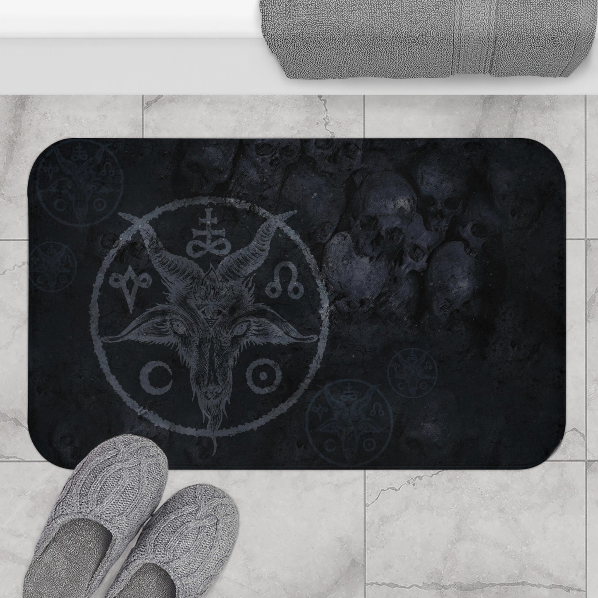 Sigil of Baphomet Bath Mat - Red Finch Creations