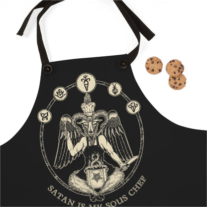 Chef Baphomet "Satan is My Sous Chef" Apron