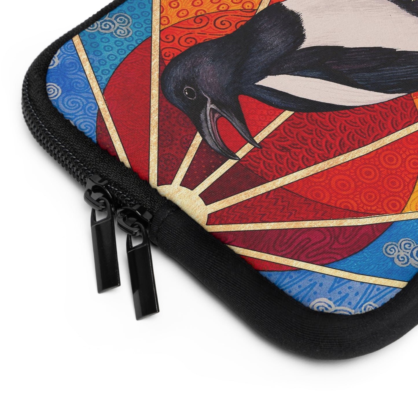 Whimsigoth Esoteric Magpie Laptop Sleeve - Red Finch Creations