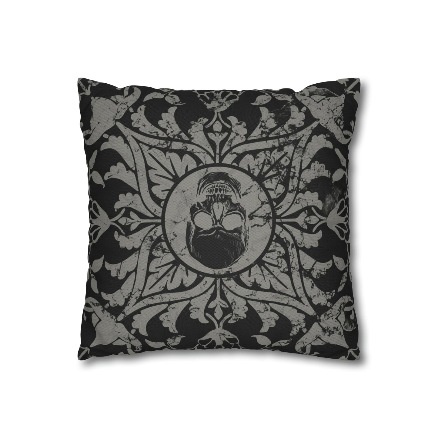 Gothic Skull Tile Reversible Square Pillowcase - Red Finch Creations