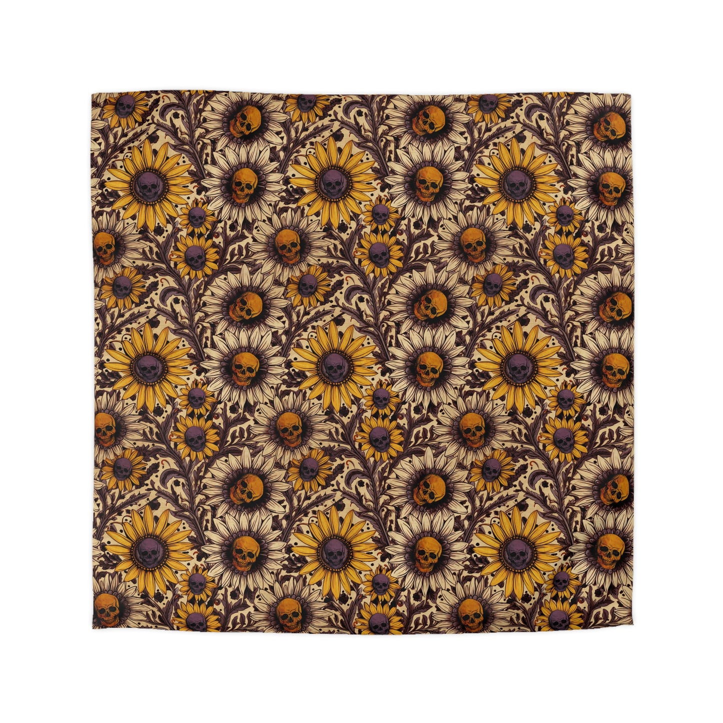 Spooky Autumn Sunflower Duvet Cover - Red Finch Creations