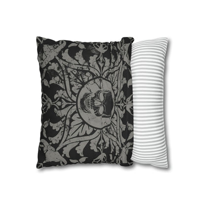 Gothic Skull Tile Reversible Square Pillowcase - Red Finch Creations