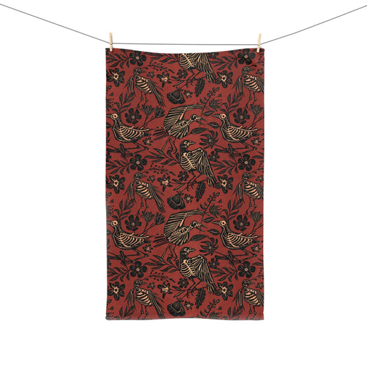 Fall Skeleton Hand Towel - 16x28"