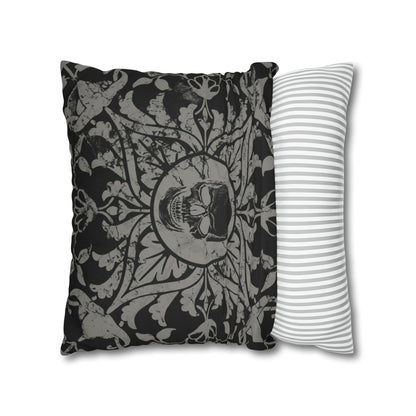 Gothic Skull Tile Reversible Square Pillowcase - Red Finch Creations