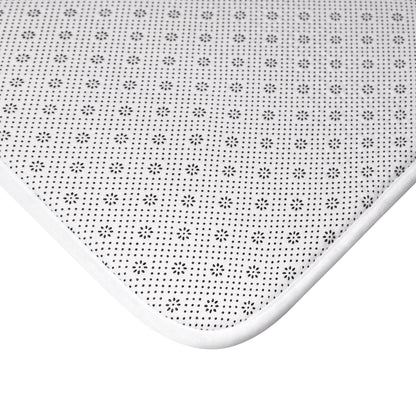 Minimalist Fall Watercolor Skull Bath Mat - Red Finch Creations