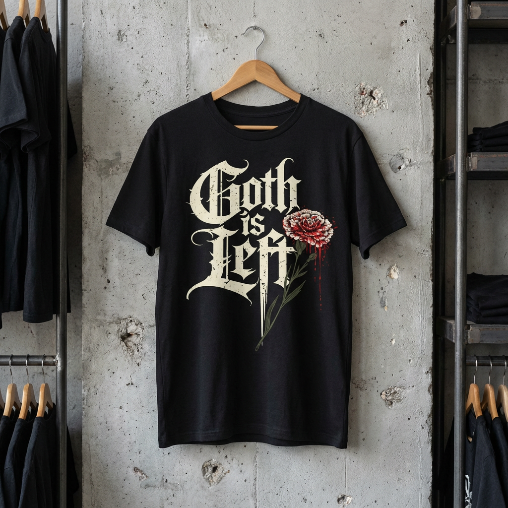 Goth is Left Unisex T-Shirt - Black