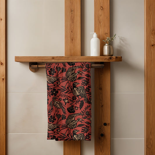 Fall Skeleton Hand Towel - 16x28"