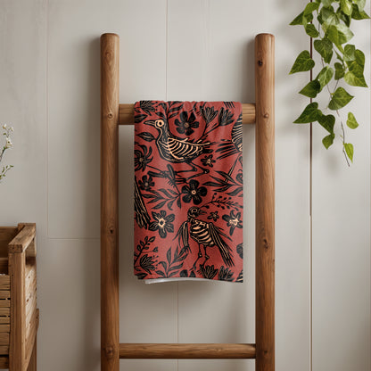 Fall Skeleton Hand Towel - 16x28"