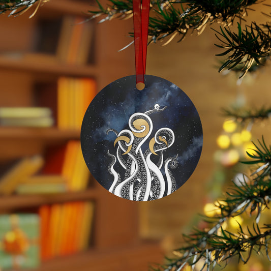 Whimsigoth Octopus Aluminum Ornament