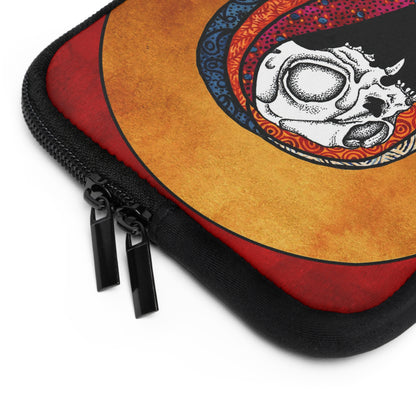 Gothic "Dead Saints" Cat Skull Neoprene Laptop Sleeve