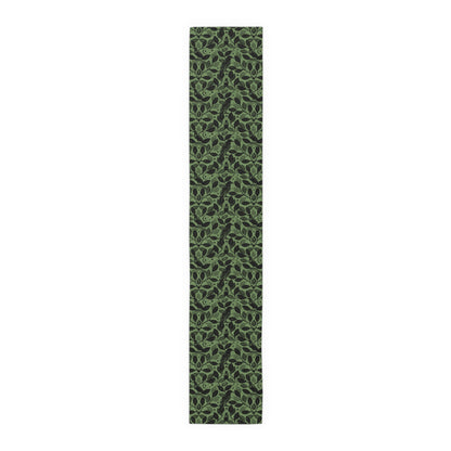 Witchy Watercolor Raven Table Runner - Green - Red Finch Creations