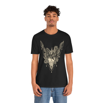 Gothic Yule Goat Unisex T-shirt - Black - Red Finch Creations