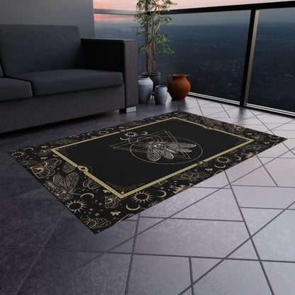 Occult Cicada Indoor/Outdoor Area Rug - Red Finch Creations