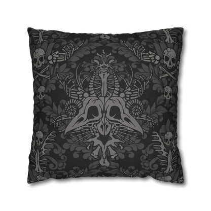 Damask Bones Square Throw Pillowcase - Red Finch Creations